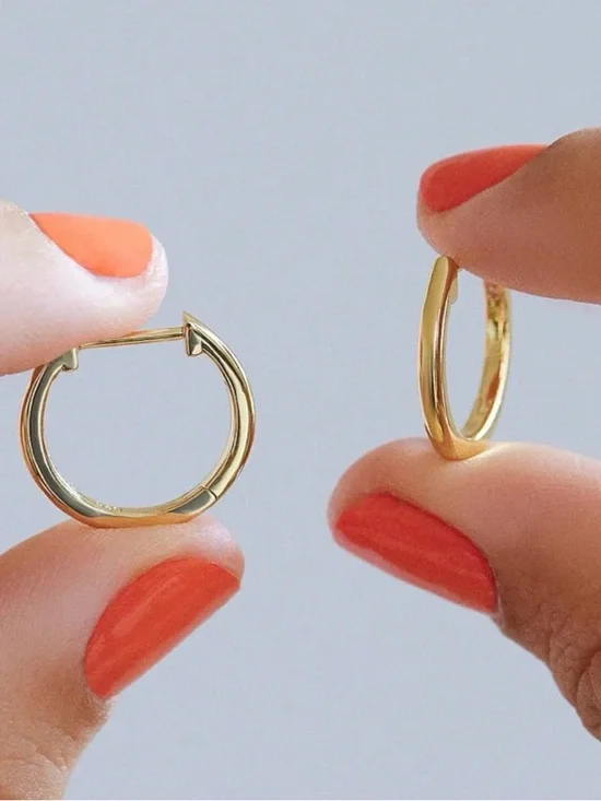 Ana Luisa Gold Huggie + Slim Hoop Set (2 Pairs) - Picture 2 of 10